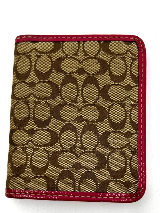 Coach Handbags - COACH Vintage Mini Signature Jacquard Small Wallet Card Holder Y2k